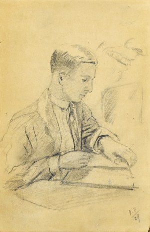 Stanisław ŻURAWSKI (1889-1976), Lekcja rysunku, 1921