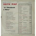 Edith Piaf, De l’Accordéoniste à Milord (największe hity)