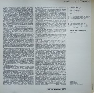 Fryderyk Chopin, 6 Polonezów / Wyk. Witold Małcużyński