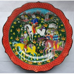 Ręcznie malowany ozdobny turecki talerz
