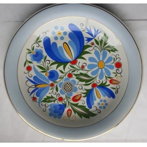 Ozdobny talerz porcelanowy Lubiana