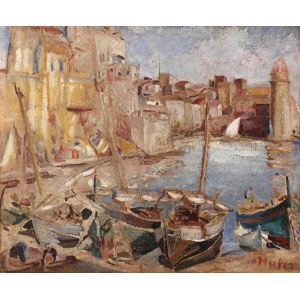 Mela Muter (1876 Warsaw - 1967 Paris), Port of Collioure, 1920s.