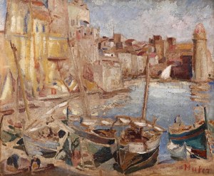 Mela Muter (1876 Warszawa - 1967 Paryż), Port Collioure, lata 20-te XX w.
