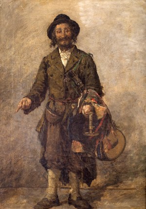 Hipolit Lipiński (1846 Nowy Targ - 1884 Kraków), Portret handlującego Żyda