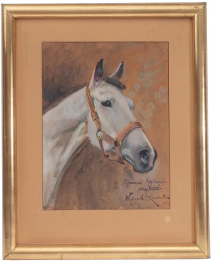 Wojciech Kossak (1856 Paryż - 1942 Kraków), Głowa konia, 1934 r.