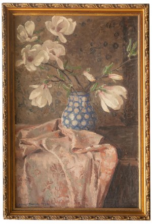 Adam Bunsch (1896 Kraków - 1963 tamże), Magnolie w wazonie, 1930 r.