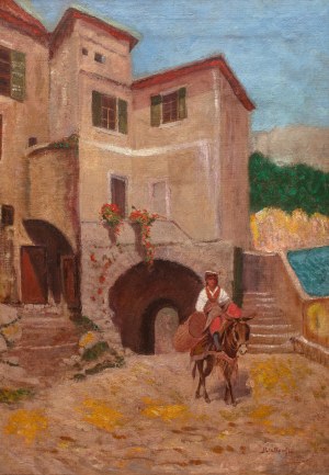 Roman Bratkowski (1869 Lwów - 1954 Wieliczka), Uliczka w San Remo, 1911 r.