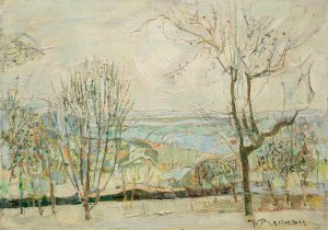 Joseph Pressmane (1904 Beresteczko- 1967 Paryż), Pejzaż z drzewami