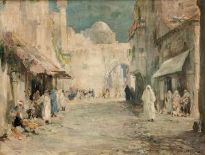 Marian Mokwa (1889 Malary - 1987 Sopot), Ulica w Damaszku (Bliski Wschód), lata 20/30 XX wieku
