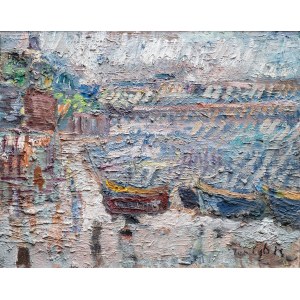 Jan Cybis (1897 Wróblin - 1972 Varsovie), Rivage de la mer, 1950.
