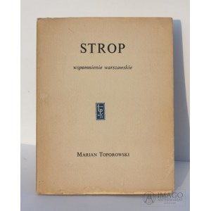 M. Toporowski STROP wspomnienie warszawskie TPK 1967