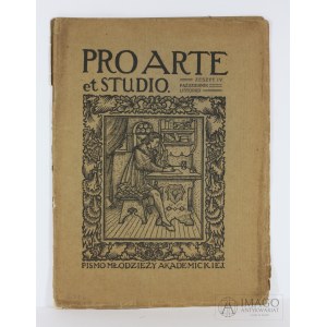 PRO ARTE et STUDIO R. II z. 4 1916 Lechoń, Tuwim, Sienkiewicz