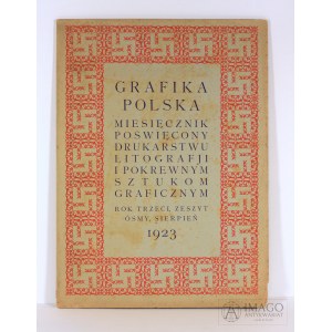 GRAFIKA POLSKA r. 3, z. 8, 1923 Linoryt Witold Rożen Zaułek