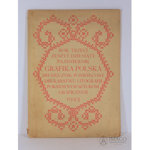 GRAFIKA POLSKA r. 3, z. 10, 1923 Drzeworyt Edmund Bartłomiejczyk