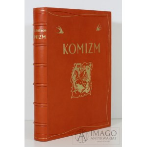 Jan St. Bystroń KOMIZM 1939 Pełna skóra. Librarium.