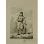 Chłop Żmudzki. Norblin & Debucourt 1817 Akwatinta