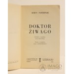 Boris Pasternak DOKTOR ŽIVAGO IL první vydání