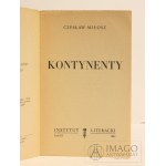 Czesław Miłosz KONTINENTY IL prvé vydanie 1958