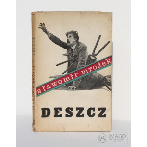 Sławomir Mrożek DESZCZ ilustracje Daniel Mróz pierwsze wydanie