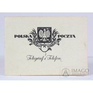 Blankiet telegraficzny POCZTA POLSKA, TELEGRAF I TELEFON 3 - 13.08.1938