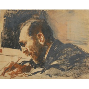 Leon WYCZÓŁKOWSKI (1852-1936), Portret Feliksa Mangghi Jasieńskiego