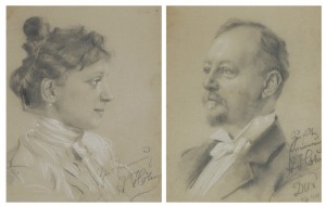 Alfred HÖHN (1875-?), Para portretów, 1901