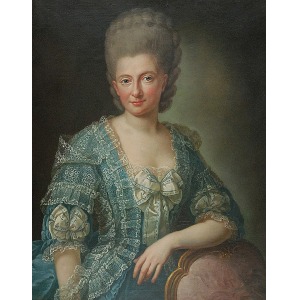 Anna Rosina LISIEWSKA MATTHIEU DE GASC, Portret hrabiny Elisabeth Juliane Friederike von Baertling, 1774