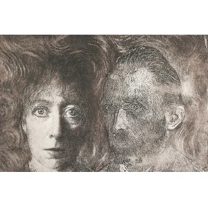 Krystyna PIOTROWSKA (ur. 1946), Autoportret z Vincentem, 1993