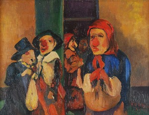 Aleksander KOBZDEJ (1920-1972), Scena rodzajowa, 1955