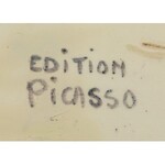 Pablo PICASSO (1881-1973) - projekt, Półmisek z pejzażem i datą: 8.12.53 na kołnierzu