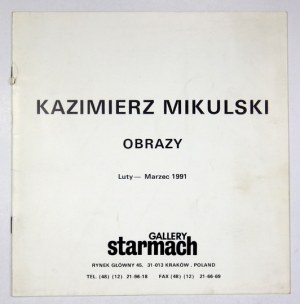 Kazimierz Mikulski - katalog wystawy z 1991 z odręczną dedykacją artysty.