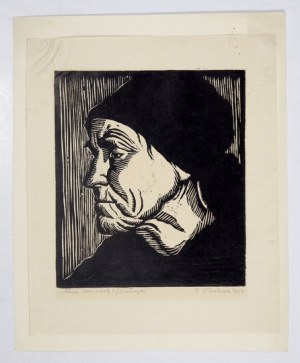 WISZNIEWSKI Kazimierz* (1894-1960) - Głowa starej kobiety.