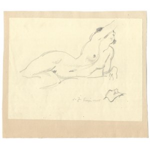 ŻURAWSKI Stanisław* (1889-1976) - [Female nude lying down].