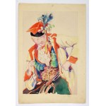 [watercolor sketches]. A collection of 29 watercolor sketches that are largely more or less advanced copies of ...