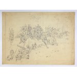 [watercolor sketches]. A collection of 29 watercolor sketches that are largely more or less advanced copies of ...