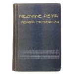 MICKIEWICZ Adam - Neznámé spisy Adama Mickiewicze (1817-1823) z archivu Filomatů....