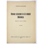 KOŚCIAŁKOWSKI Stanisław - Nieznany przyczynek do lat młodych Mickiewicza. (Der Fall der Inschrift auf laku). Vilnius 1922. druk....