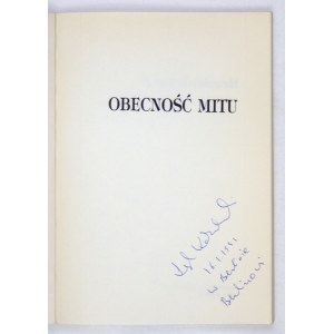 L. Kolakowski - Die Gegenwart des Mythos. Mit Widmung des Autors.