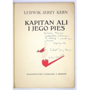 KERN L. J. - Captain Ali and his dog. With handwritten author's dedication.