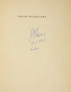 LEM S. – Obłok Magellana. 1959. Z odręczną dedykacją autora.