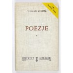 C. Milosz - Lyrik. 1981. Mit Widmung des Autors.