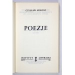 C. Miłosz - Poezje. 1981. Z dedykacją autora.