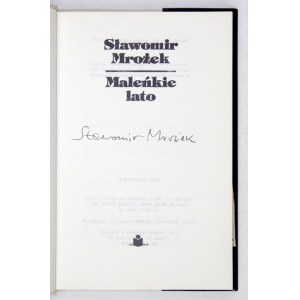 S. Mrożek - Malé leto. 1993. s autorovým podpisom.