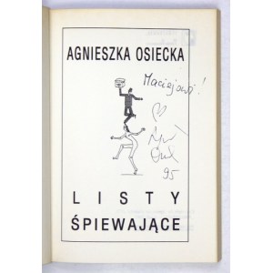 A. Osiecka - Letters singing. With dedication by the author.