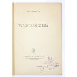 ERENBURG Ilia - Vrátil jsem se z USA. Přeložili I. Tarlowská a Z. Łubińska. Varšava 1949, Książka i Wiedza. 8, s. 107, [3]...