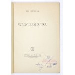 ERENBURG Ilia - Wróciłem z USA. Tłum. I. Tarłowska i Z. Łubińska. Warszawa 1949. Książka i Wiedza. 8, s. 107, [3]...