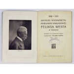 [WEST Felix]. 1848-1913. catalog of the publications of the circulation bookstore ... in Brody published on the 50th anniversary of his professional work ......