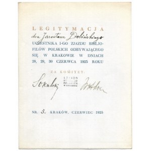 [Bibliophile reunions, participant ID cards]. Collection of 3 participant's cards consecutively I,...