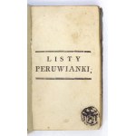 GRAFFIGNY [Françoise Isembourg d'Happoncourt] - Briefe eines Peruaners. Übersetzt von J. P. [= Jacek Przybylski]....
