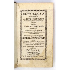 Severoamerická revoluce (1778) a švédská revoluce (1778) ve společném prostředí